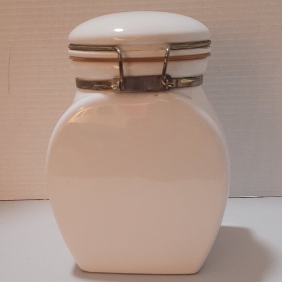 VTG Coffee Canister White EUROPEAN COFFEEHOUSE Victor Th Engwall & Co Collection - Picture 2 of 15